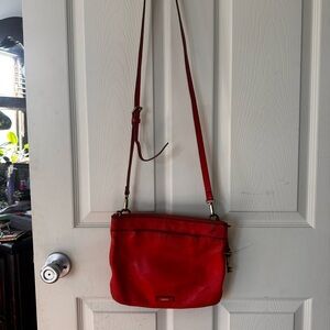 Fossil Vibrant Red Crossbody Bag